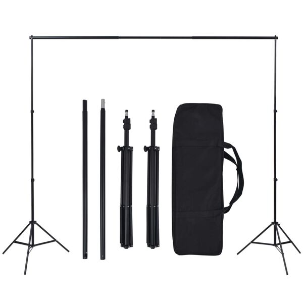 vidaXL Κιτ Φωτισμού Φωτογραφικού Στούντιο με Softbox και Φόντα