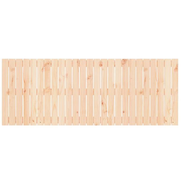 vidaXL Κεφαλάρι Επιτοίχιο 159,5x3x60 εκ. από Μασίφ Ξύλο Πεύκου