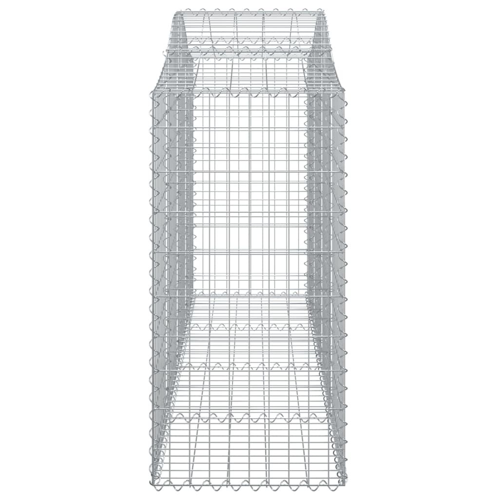vidaXL Συρματοκιβώτιο Τοξωτό 200x50x120/140εκ. από Γαλβανισμένο Χάλυβα