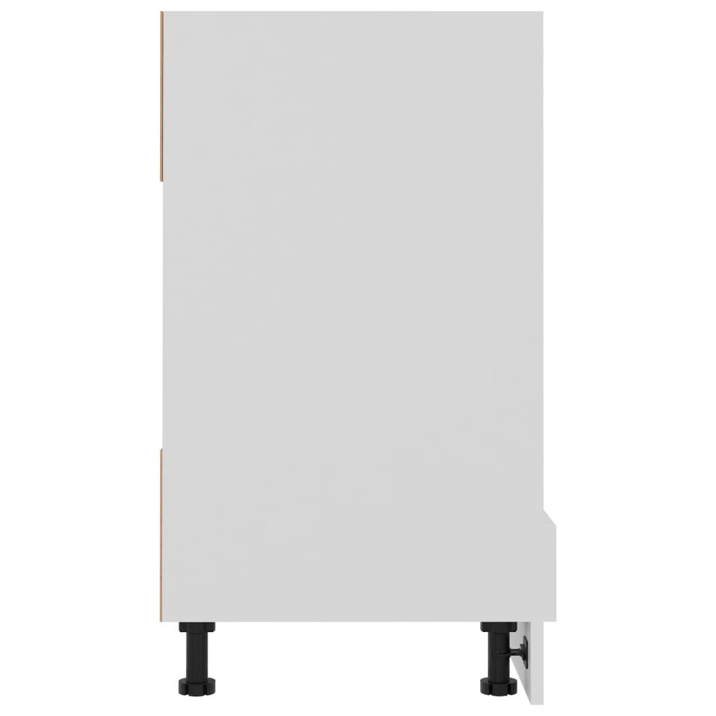 vidaXL Ντουλάπι για Φούρνο Lyon Lyon Λευκό 60x46x81,5 εκ. Επεξ. Ξύλο