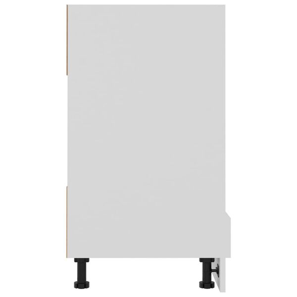 vidaXL Ντουλάπι για Φούρνο Lyon Lyon Λευκό 60x46x81,5 εκ. Επεξ. Ξύλο