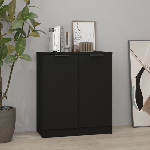 vidaXL Ντουλάπι Μαύρο 60 x 30 x 70 εκ. από Επεξεργασμένο Ξύλο