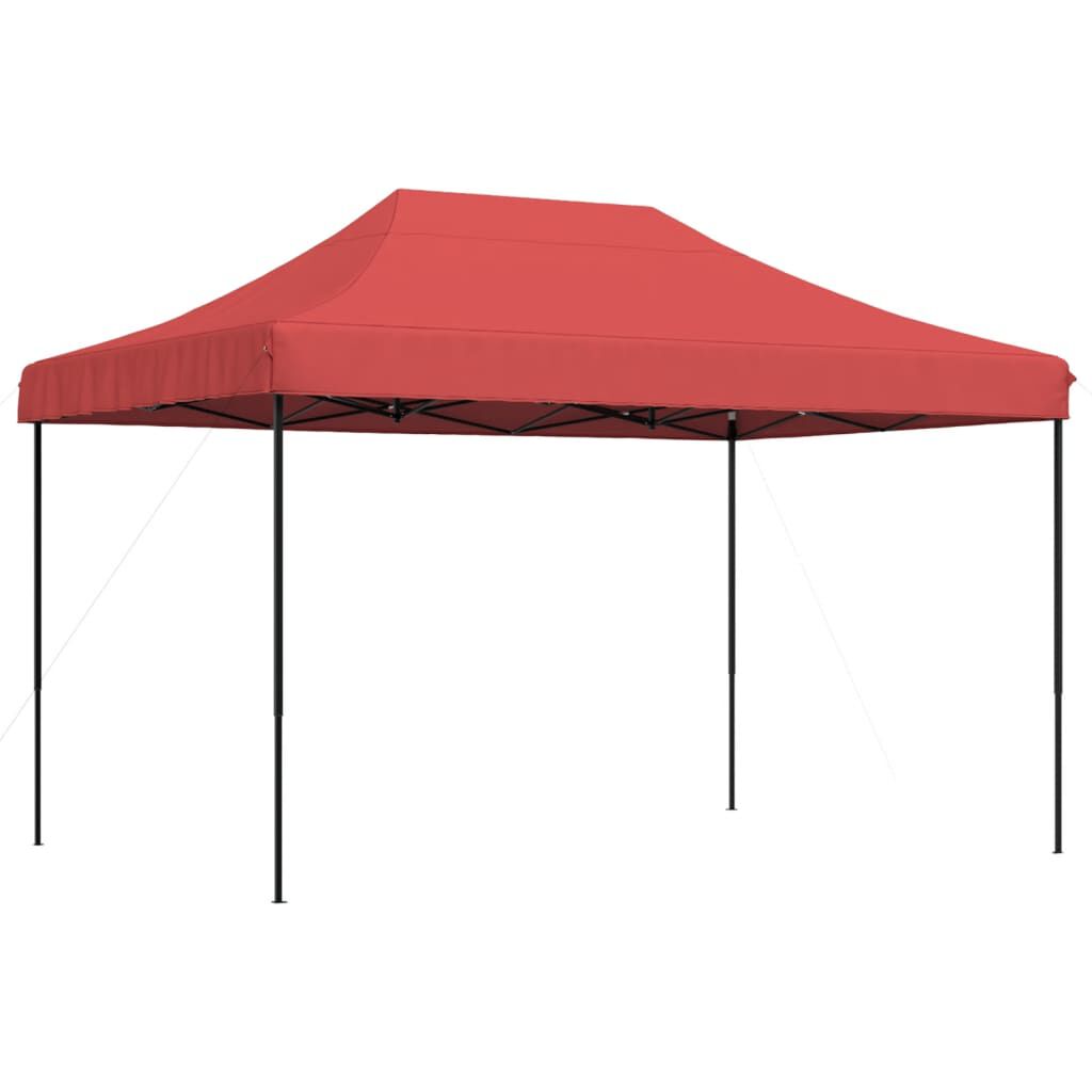 vidaXL Τέντα Εκδηλώσεων Πτυσσόμενη Pop-Up Μπορντό 410x279x315 εκ.