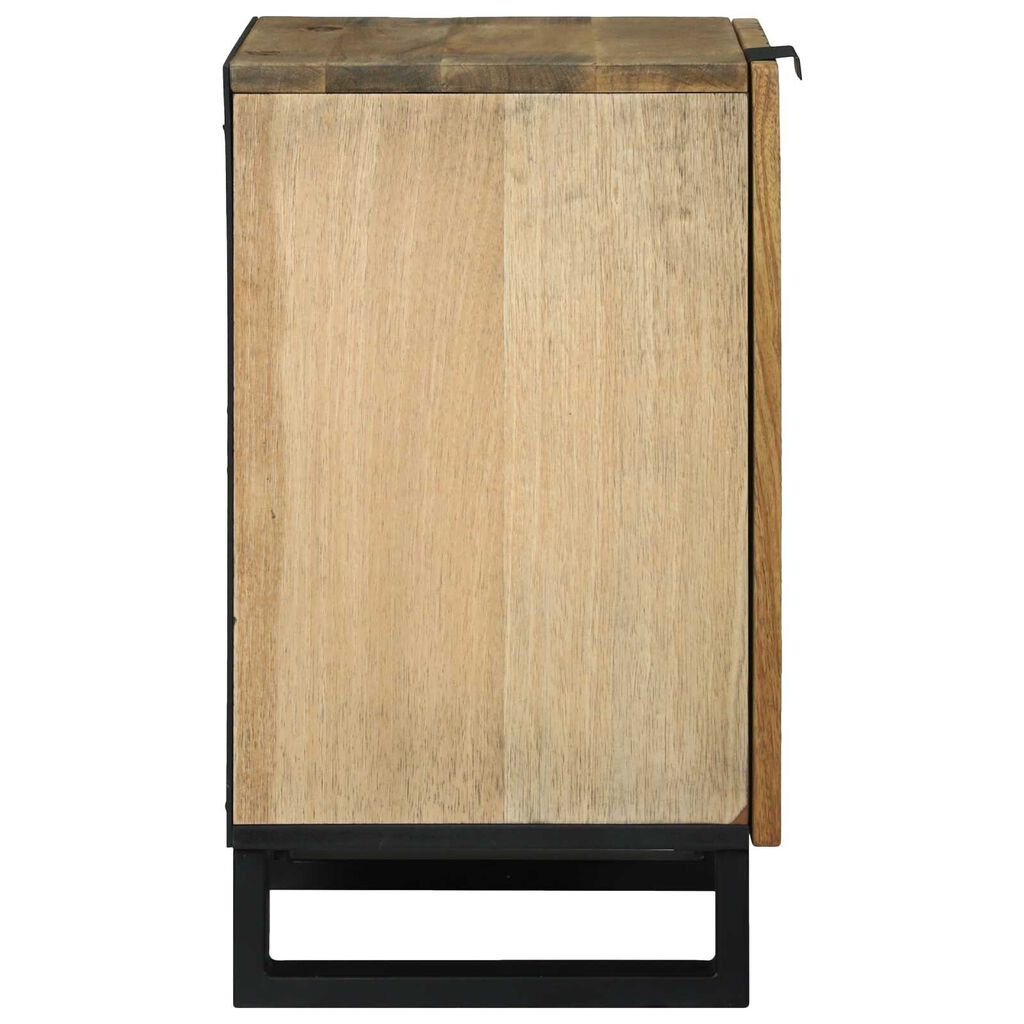 vidaXL Ντουλάπα Μπάνιου 38x33.5x58 cm Συμπαγές Ξύλο Μάνγκο & Μηχανικά Ξύλα