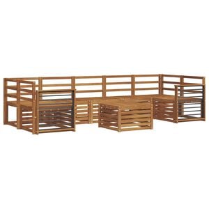 vidaXL &Sigma;&epsilon;&tau; &Kappa;&alpha;&nu;&alpha;&pi;έ 8 pcs &Phi;&upsilon;&sigma;&iota;&kappa;ό &Sigma;&tau;&epsilon;&rho;&epsilon;ό &Xi;ύ&lambda;&omicron; &Alpha;&kappa;&alpha;&kappa;ί&alpha;&sigmaf;