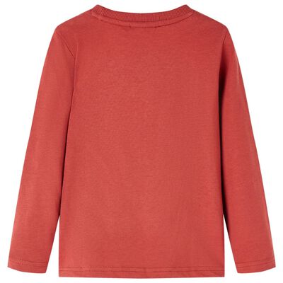 Μπλουζάκι Παιδικό Μακρυμάνικο Burnt Red Χρώμα 92