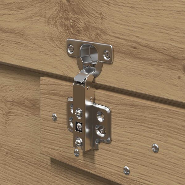 vidaXL Κρεβάτι αποθήκευσης Artisan Oak 150x200 εκ