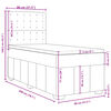 vidaXL &Kappa;&rho;&epsilon;&beta;ά&tau;&iota; Boxspring &mu;&epsilon; &Sigma;&tau;&rho;ώ&mu;&alpha; Taupe 80x200 &epsilon;&kappa;. &Upsilon;&phi;&alpha;&sigma;&mu;ά&tau;&iota;&nu;&omicron;