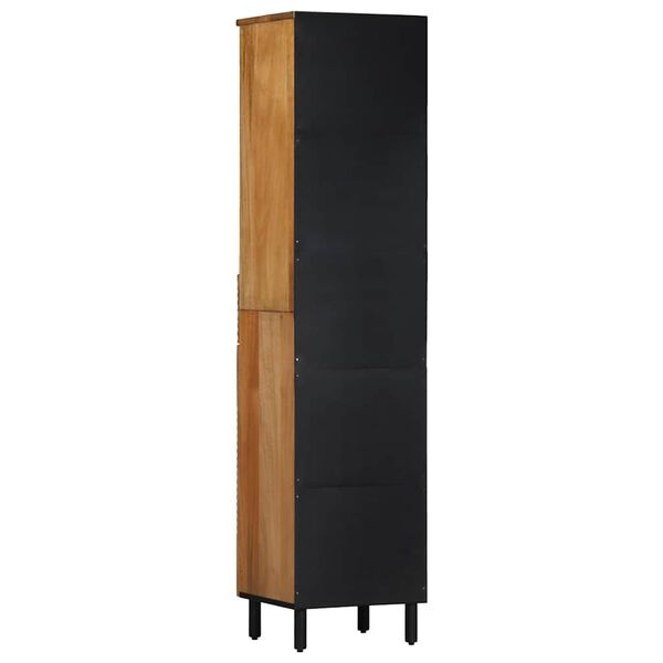 vidaXL ντουλάπι μπάνιου καφέ 38x33x160 cm μασίφ ξύλο Mango