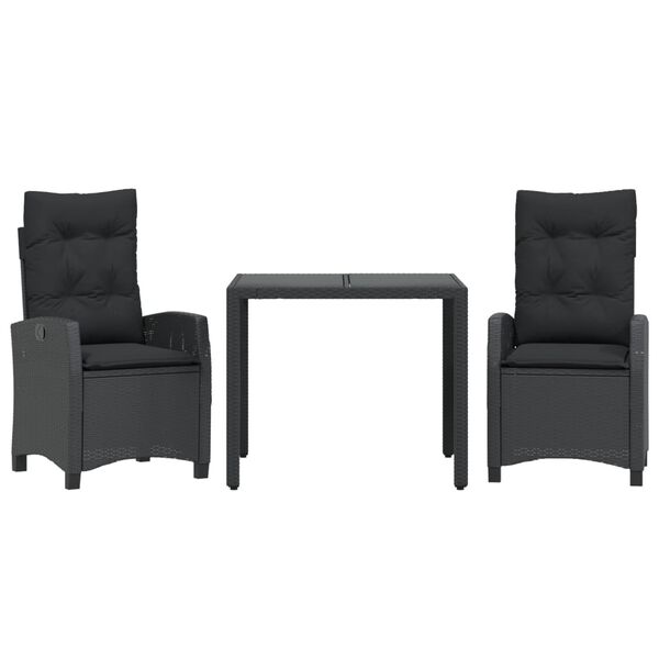 vidaXL &Sigma;&epsilon;&tau; &Tau;&rho;&alpha;&pi;&epsilon;&zeta;&alpha;&rho;ί&alpha;&sigmaf; &Kappa;ή&pi;&omicron;&upsilon; 3 &tau;&epsilon;&mu;. &Mu;&alpha;ύ&rho;&omicron; &Sigma;&upsilon;&nu;&theta;&epsilon;&tau;&iota;&kappa;ό &Rho;&alpha;&tau;ά&nu; &mu;&epsilon; &Mu;&alpha;&xi;&iota;&lambda;ά&rho;&iota;&alpha;