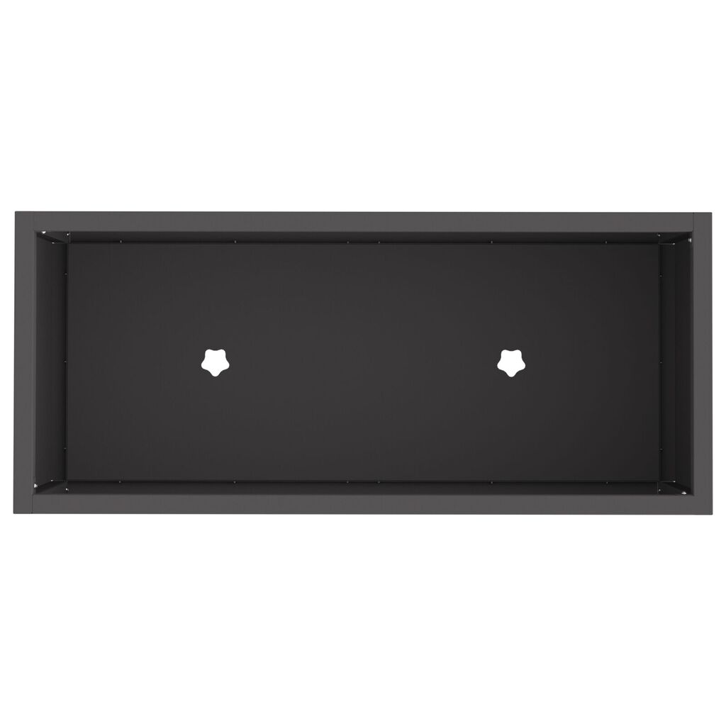 vidaXL Ανανεώσιμος Κήπος Υψηλής Διέλευσης 60x26x45 εκ Μαύρο Ατσάλι
