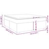 vidaXL Κρεβάτι Boxspring με Στρώμα Καπουτσίνο 180x200 εκ. Συνθ. Δέρμα