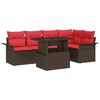 vidaXL &Sigma;&epsilon;&tau; &Kappa;&alpha;&nu;&alpha;&pi;έ &Kappa;ή&pi;&omicron;&upsilon; &mu;&epsilon; &mu;&alpha;&xi;&iota;&lambda;ά&rho;&iota; 6 pcs &Kappa;&alpha;&phi;έ &Pi;&omicron;&lambda;&upsilon; &Rho;&alpha;&tau;ά&nu;