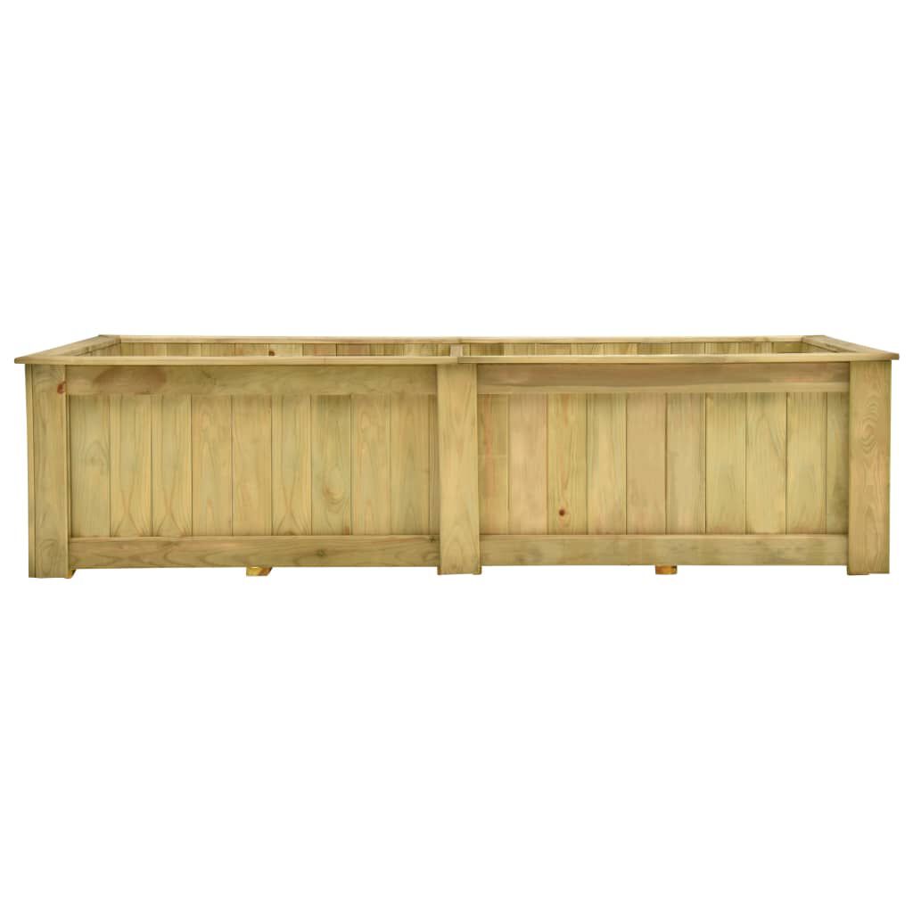 vidaXL Υπερυψωμένη Γλάστρα 196 x 100 x 50 εκ. Εμποτισμένο Ξύλο Πεύκου