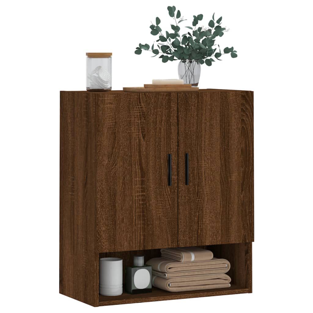 vidaXL Ντουλάπι Τοίχου Καφέ Δρυς 60x31x70 εκ. Επεξεργασμένο Ξύλο