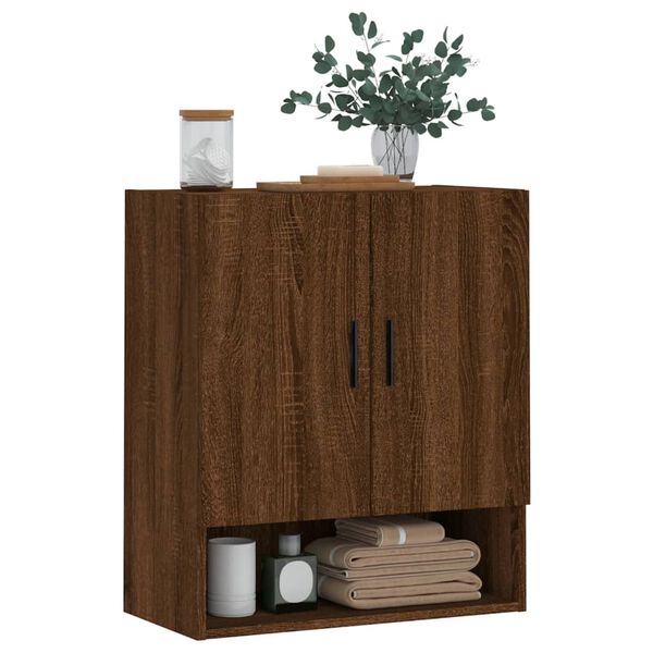 vidaXL Ντουλάπι Τοίχου Καφέ Δρυς 60x31x70 εκ. Επεξεργασμένο Ξύλο