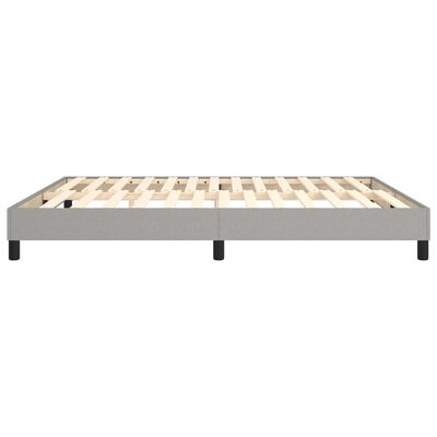 vidaXL Πλαίσιο Κρεβατιού Boxspring Ανοιχτό Γκρι 180x200 εκ. Υφασμάτινο