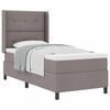 vidaXL &Kappa;&rho;&epsilon;&beta;ά&tau;&iota; &mu;&epsilon; &epsilon;&lambda;&alpha;&tau;ή&rho;&iota;&alpha; &mu;&epsilon; &mu;&alpha;&xi;&iota;&lambda;ά&rho;&iota; Taupe 200 x 100 cm ύ&phi;&alpha;&sigma;&mu;&alpha;