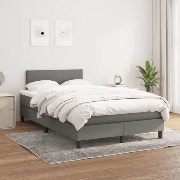 vidaXL &Kappa;&rho;&epsilon;&beta;ά&tau;&iota; Boxspring &mu;&epsilon; &Sigma;&tau;&rho;ώ&mu;&alpha; &Sigma;&kappa;&omicron;ύ&rho;&omicron; &Gamma;&kappa;&rho;&iota; 120x190 &epsilon;&kappa; &Upsilon;&phi;&alpha;&sigma;&mu;ά&tau;&iota;&nu;&omicron;