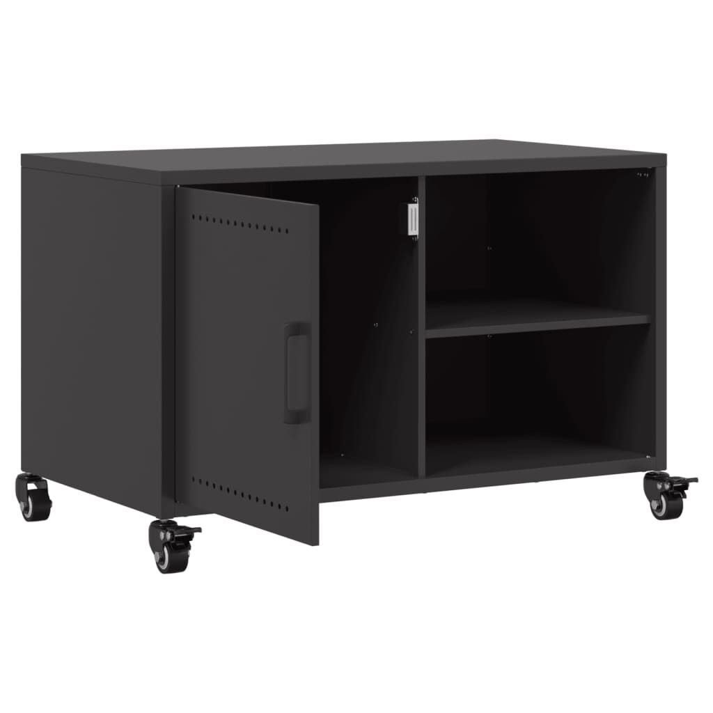 vidaXL Έπιπλο Τηλεόρασης Μαύρο 68x39x43,5 εκ. Χάλυβας