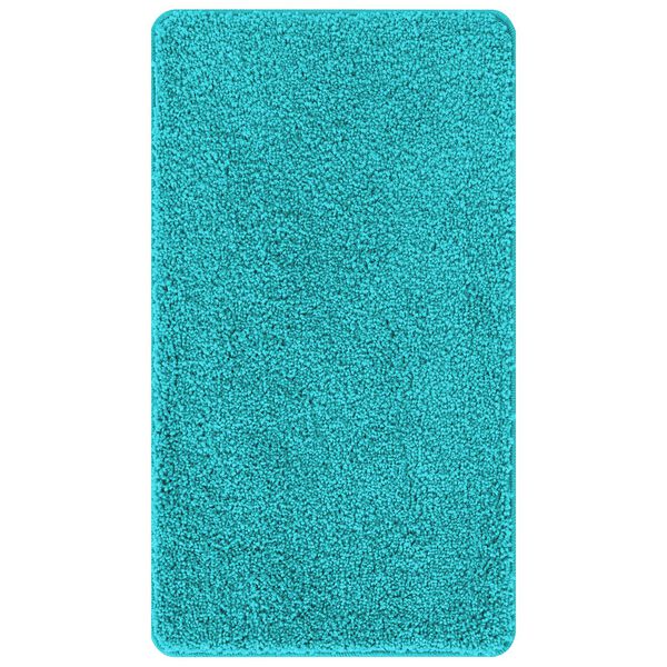 vidaXL Πατάκι Μπάνιου Ορθογώνιο Τιρκουάζ 70x120 εκ. Πολυπροπυλένιο Αντιολισθητικό