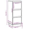 vidaXL Συρταριέρες 2 τεμ. Λευκές 32x34x75 εκ. από Μασίφ Ξύλο Πεύκου