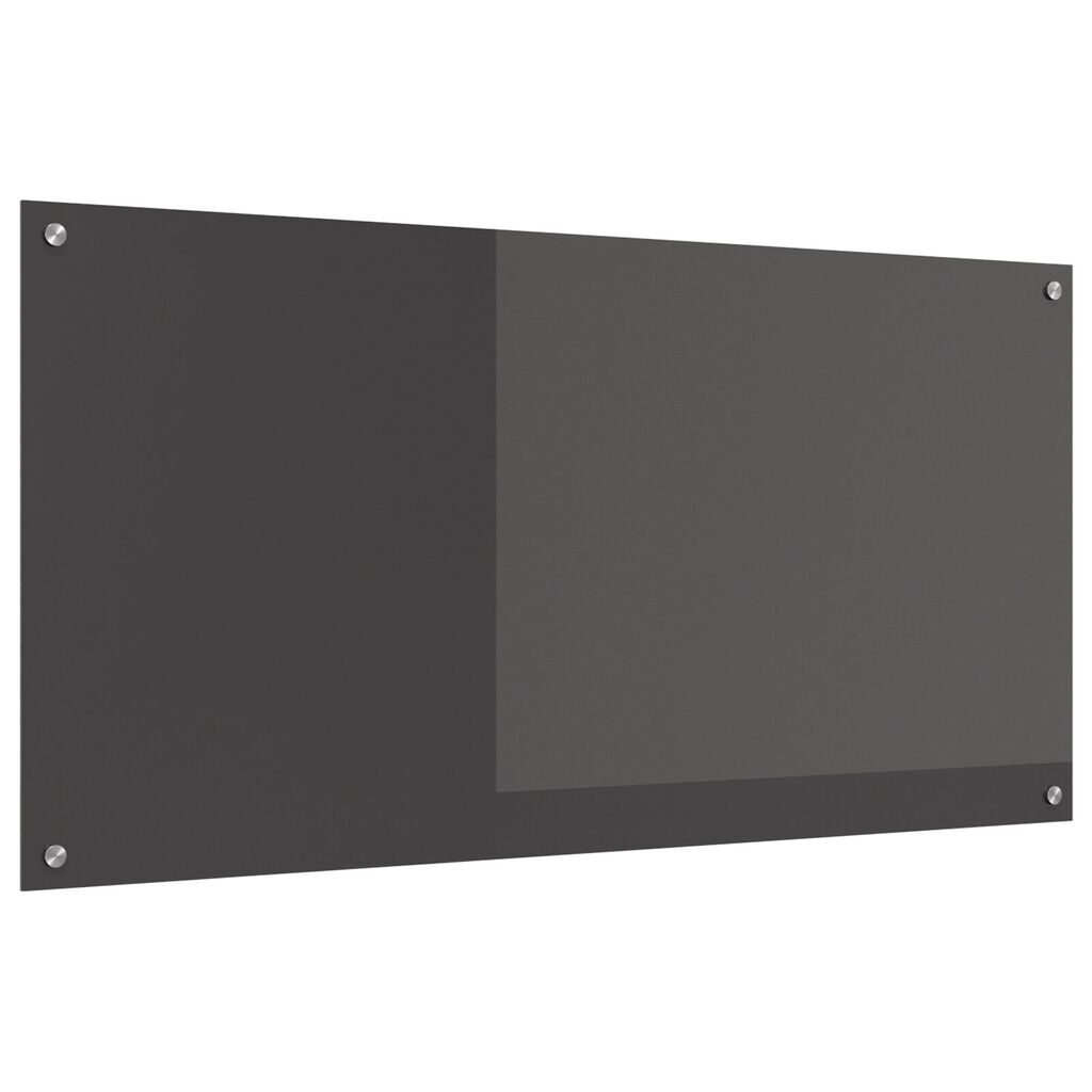 vidaXL Πίνακας Κουζίνας Σκούρο γκρι 120x60x0,6 εκ. Σκληρυμένο Γυαλί
