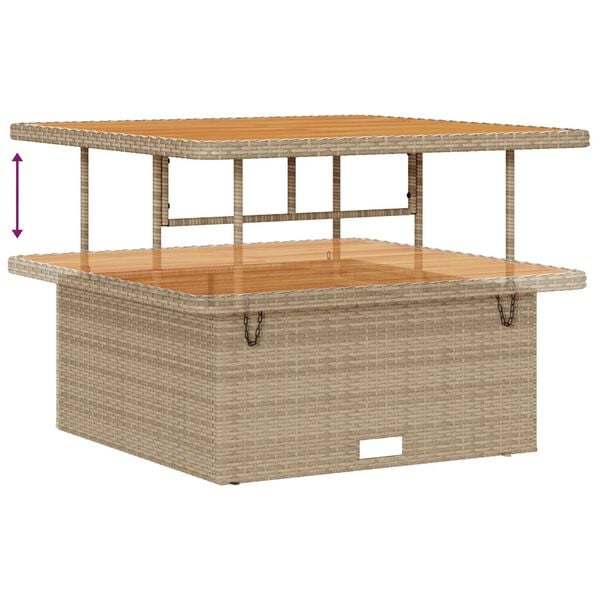 vidaXL Σετ Καναπέ Κήπου 9 pcs μπεζ και κρεμ 100 x 100 x 71 cm