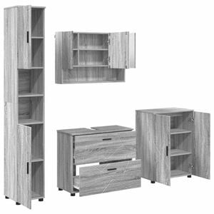 vidaXL &Sigma;&epsilon;&tau; &Epsilon;&pi;ί&pi;&lambda;&omega;&nu; &Mu;&pi;ά&nu;&iota;&omicron;&upsilon; 4 &tau;&mu;&chi;. &Gamma;&kappa;&rho;ί&zeta;&omicron; &Sigma;&omicron;&nu;&omicron;&mu;&alpha; 35 x 30 x 192 &epsilon;&kappa;