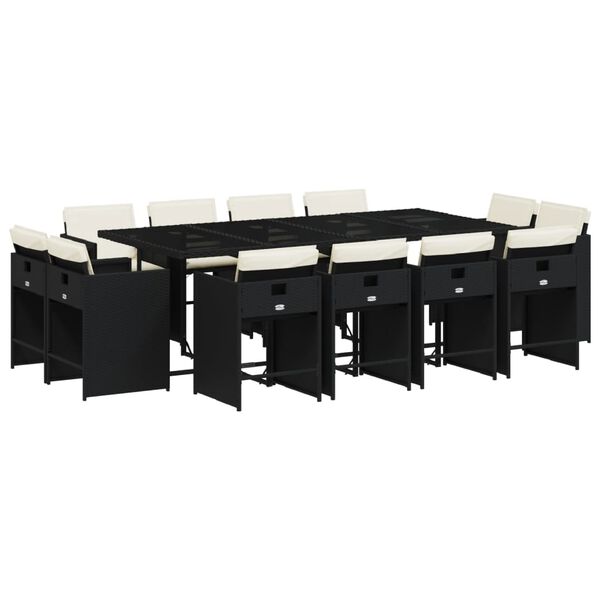 vidaXL &Sigma;&epsilon;&tau; &Tau;&rho;&alpha;&pi;&epsilon;&zeta;&alpha;&rho;ί&alpha;&sigmaf; &Kappa;ή&pi;&omicron;&upsilon; 13&tau;&epsilon;&mu;. &Mu;&alpha;ύ&rho;&omicron; &alpha;&pi;ό &Sigma;&upsilon;&nu;&theta;. &Rho;&alpha;&tau;ά&nu; &mu;&epsilon; &Mu;&alpha;&xi;&iota;&lambda;ά&rho;&iota;&alpha;