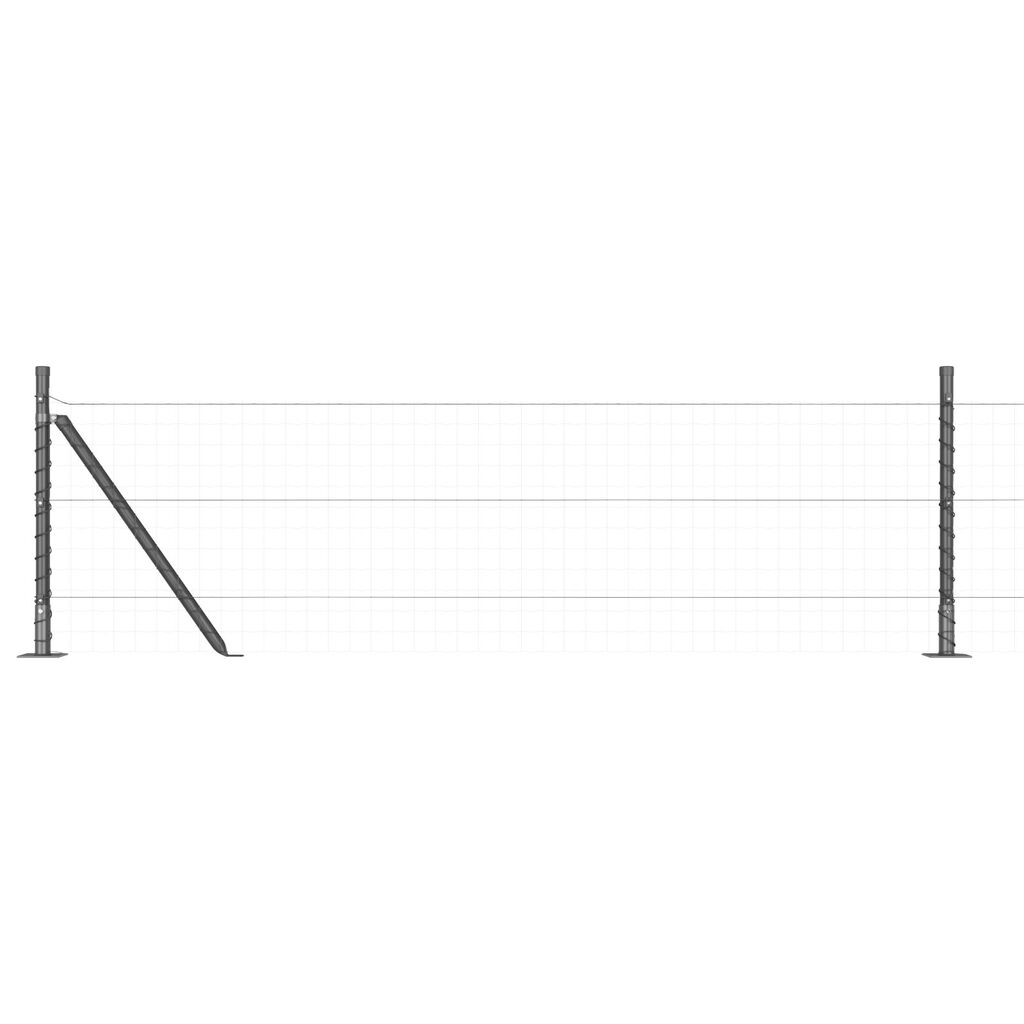 vidaXL Δοκάρια Φράχτη Σετ 52 Γκρι Σκυρόδεμα 3.2 x 3.2 x 70 εκ