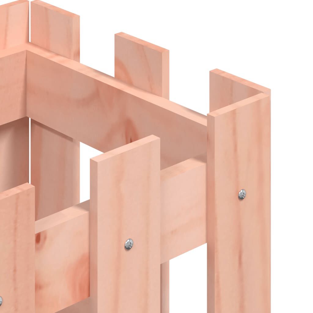 vidaXL Ζαρντινιέρα με Σχ. Φράχτη 30x30x30 εκ. Μασίφ Ξύλο Ψευδοτσούγκας