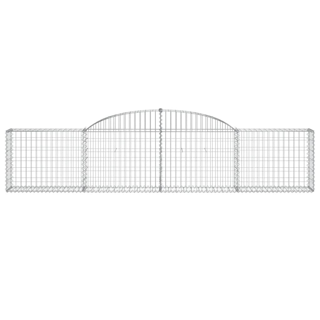 vidaXL Συρματοκιβώτια Τοξωτά 11 τεμ. 300x30x60/80 εκ. Γαλβαν. Ατσάλι