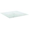 vidaXL Επιφάνεια Τραπεζιού Λευκή 60x60εκ 6 χιλ Ψημ. Γυαλί Μαρμ. Σχέδιο