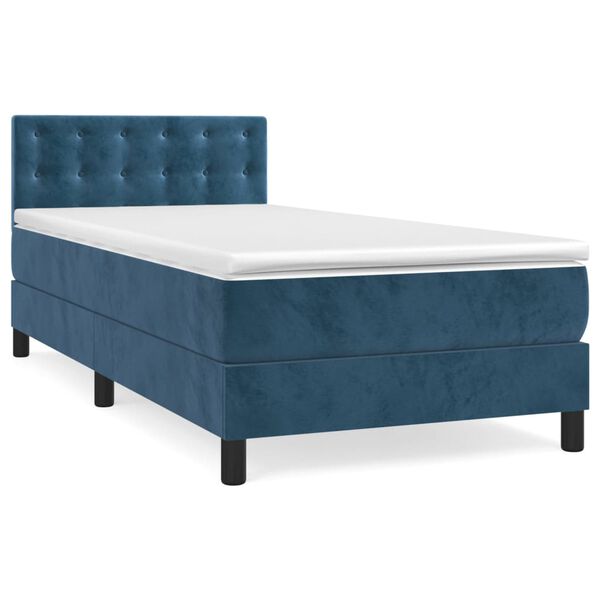 vidaXL &Kappa;&rho;&epsilon;&beta;ά&tau;&iota; Boxspring &mu;&epsilon; &Sigma;&tau;&rho;ώ&mu;&alpha; &Sigma;&kappa;&omicron;ύ&rho;&omicron; &Mu;&pi;&lambda;&epsilon; 90x190 &epsilon;&kappa;. &Beta;&epsilon;&lambda;&omicron;ύ&delta;&iota;&nu;&omicron;