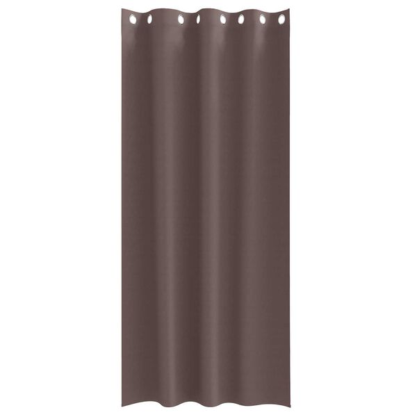vidaXL Κουρτίνες 2 pcs Σκούρο καφέ Σκούρο καφέ 225 x 140 εκ.
