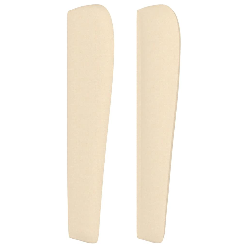 vidaXL Κεφαλάρι με Πτερύγια Κρεμ 163x23x118/128 εκ. Υφασμάτινο