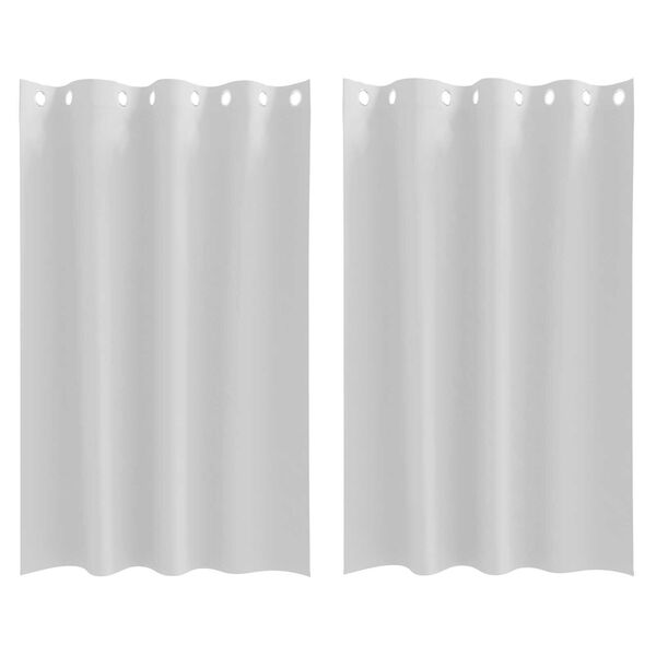 vidaXL Κουρτίνες 2 pcs Ανοιχτό Γκρι 175 x 140 εκ. Πολυεστέρας
