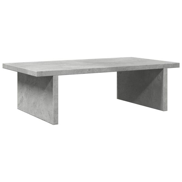 vidaXL Βάση Οθονών Γκρι του Σκυροδέματος 50x27x15 εκ. από Επεξ. Ξύλο