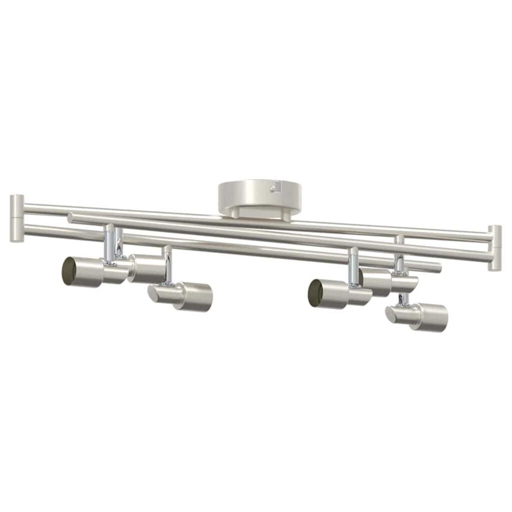 vidaXL Σποτ οροφής Βουρτσισμένο Νίκελ 176.5 x 9.5 x 14 εκ Ατσάλι