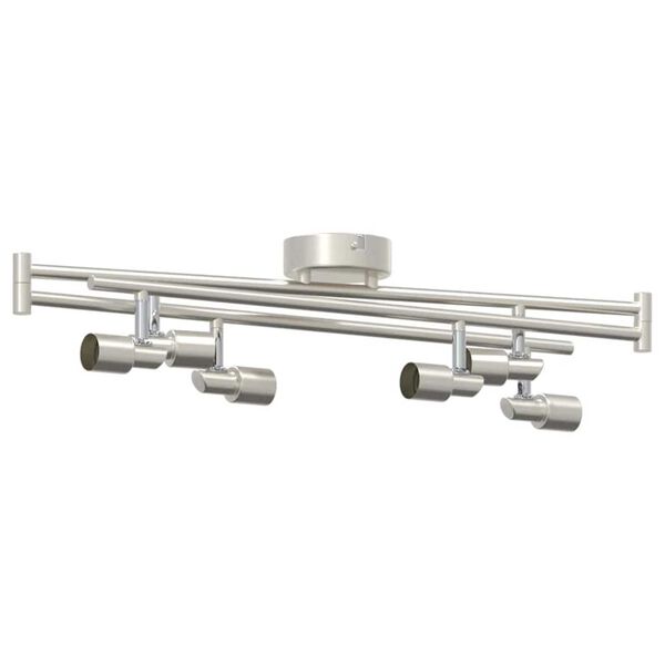 vidaXL Σποτ οροφής Βουρτσισμένο Νίκελ 176.5 x 9.5 x 14 εκ Ατσάλι