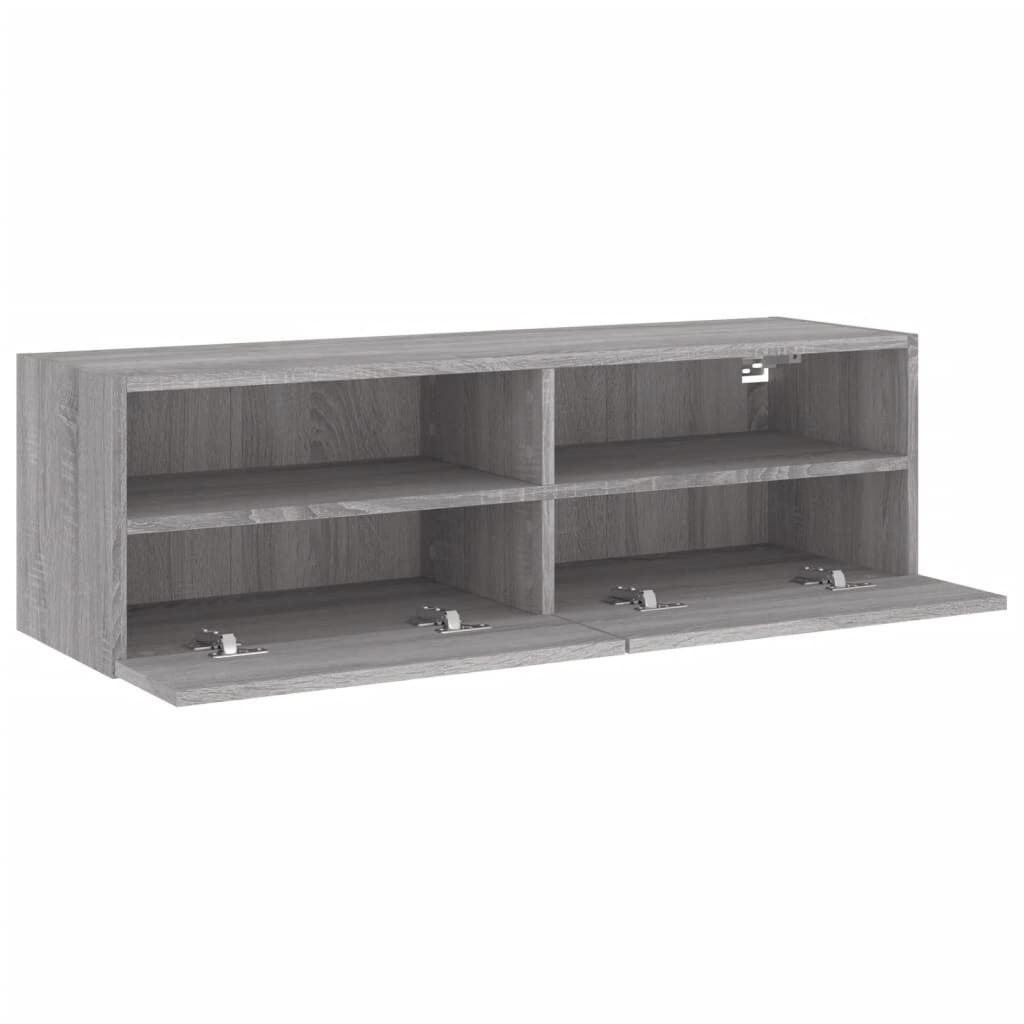 vidaXL Έπιπλο Τηλεόρασης Τοίχου Γκρι Sonoma 100x30x30 εκ. Επεξ. Ξύλο
