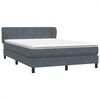 vidaXL Box Spring &Kappa;&rho;&epsilon;&beta;ά&tau;&iota; &mu;&epsilon; &sigma;&tau;&rho;ώ&mu;&alpha; &Sigma;&kappa;&omicron;ύ&rho;&omicron; &gamma;&kappa;&rho;&iota; 140x220 cm &Beta;&epsilon;&lambda;&omicron;ύ&delta;&iota;&nu;&omicron;