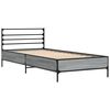 vidaXL Πλαίσιο Κρεβατιού Γκρι Sonoma 75x190 εκ. Επεξ. Ξύλο & Μέταλλο