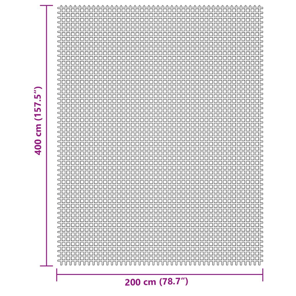 vidaXL Χαλί Σκηνής Κρεμ 4x2 μ.