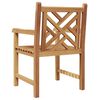 vidaXL Καρέκλες Κήπου 2 pcs Καφέ 58 x 60 x 90 εκ Μασίφ ξύλο teak