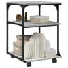 vidaXL Βάση Εκτυπωτή 3 Επιπέδων Γκρι Sonoma 43x48x64 εκ Επεξ. Ξύλο