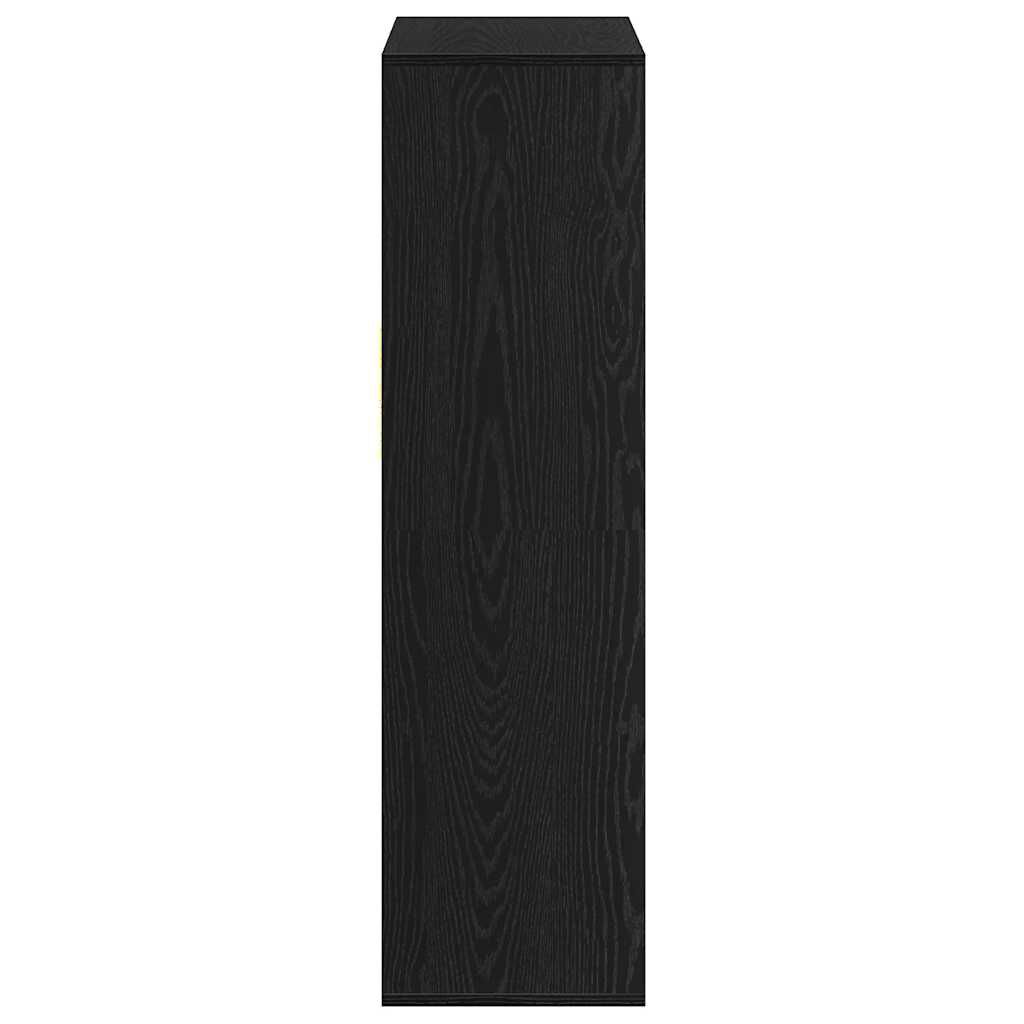vidaXL Βιβλιοθήκη Μαύρη 66x31x112 εκ. από Επεξεργασμένο Ξύλο