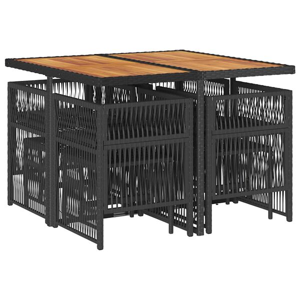 vidaXL &Sigma;&epsilon;&tau; &Tau;&rho;&alpha;&pi;&epsilon;&zeta;&alpha;&rho;ί&alpha;&sigmaf; &Kappa;ή&pi;&omicron;&upsilon; 9 &tau;&epsilon;&mu; &Mu;&alpha;ύ&rho;&omicron; &alpha;&pi;ό &Sigma;&upsilon;&nu;&theta;. &Rho;&alpha;&tau;ά&nu; &mu;&epsilon; &Mu;&alpha;&xi;&iota;&lambda;ά&rho;&iota;&alpha;