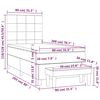 vidaXL &Kappa;&rho;&epsilon;&beta;ά&tau;&iota; Boxspring &mu;&epsilon; &Sigma;&tau;&rho;ώ&mu;&alpha; &Sigma;&kappa;&omicron;ύ&rho;&omicron; &Kappa;&alpha;&phi;έ 80x200 &epsilon;&kappa;. &Upsilon;&phi;&alpha;&sigma;&mu;ά&tau;&iota;&nu;&omicron;